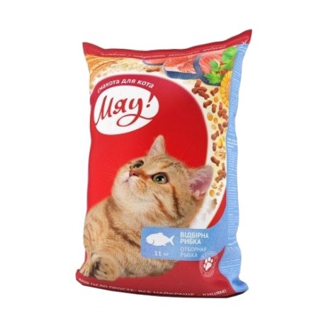 Сухий корм для котів Мяу! карась, 11кг